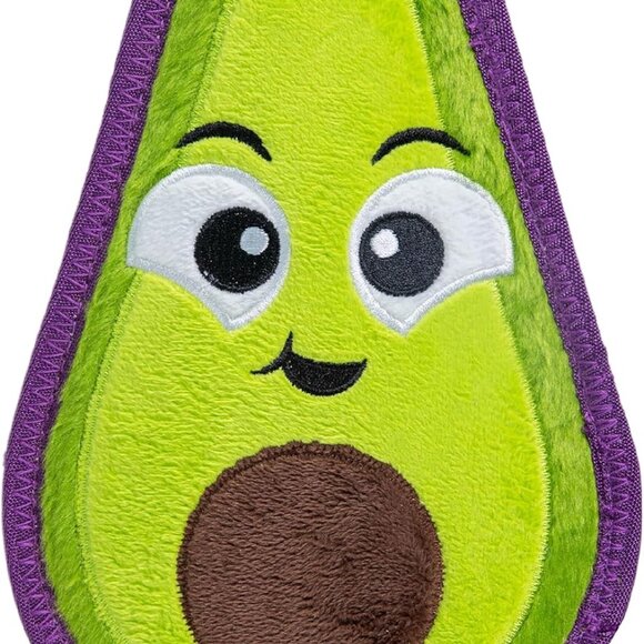 Outward Hound Tough Skinz Durable Squeaky Dog Toy w/Two Tough Layers Avocado - Picture 3 of 3